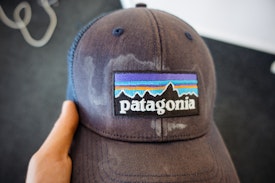 Sweat marks on my Patagonia cap