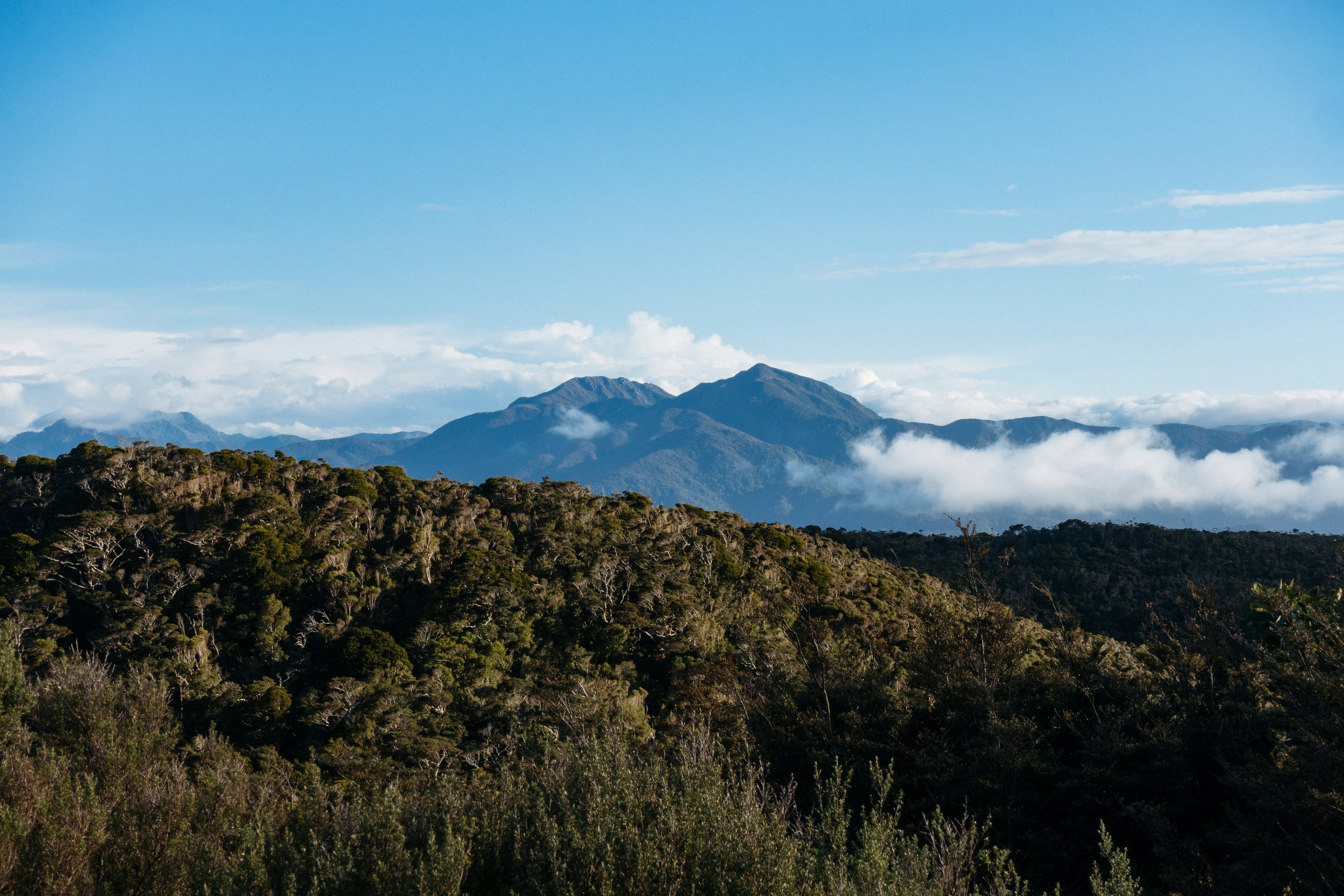 A view over the ranges from James Mackay Hut