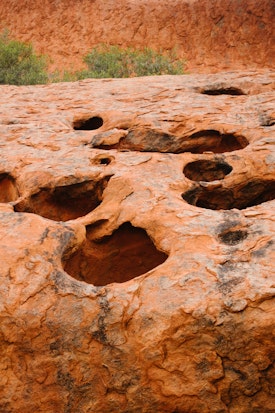 Uluru pits up close