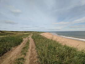 A view down the Fife Coastal Path