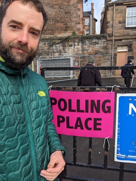 Me, at the polling station