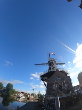 Windmill in the center of Haarlem
