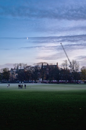Misty moon at the Meadows