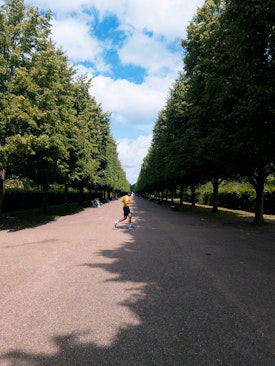 A runner in Regents Park