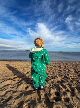 Jack on Cramond beach