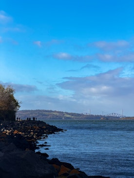 Looking back towards Cramond