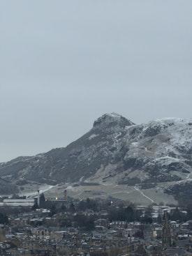 Arthurs Seat in the snow