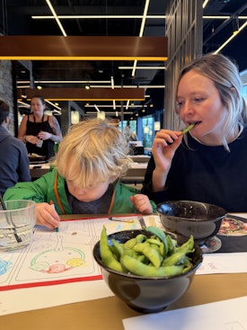 A family lunch at Wagamama