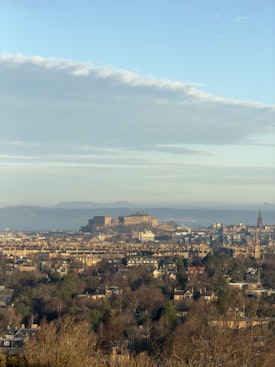 Edinburgh Castle in the morning sun
