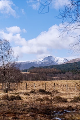A view to the hills from the carpark